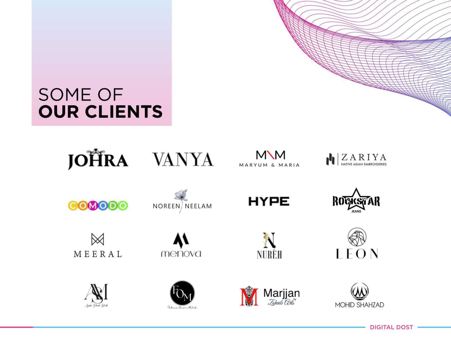 Some of Our Clients — Page 1